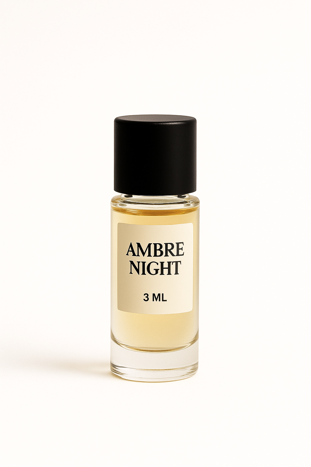 Ambre Night 3ml sample plastic tester – Mizori Collection unisex perfume.