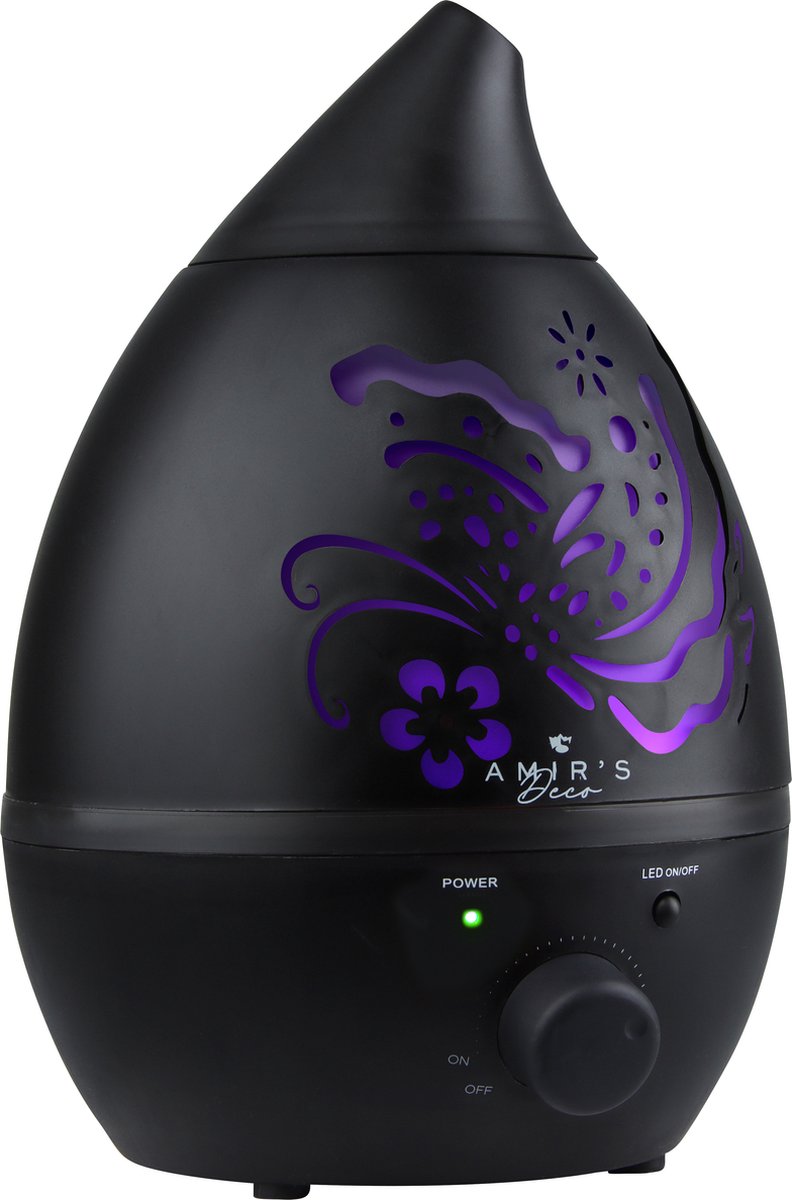 Amir‘s Aroma Diffuser Humidifier Zwart