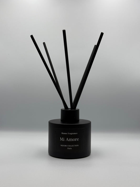 Mizori Collection Paris Mi Amore luxurious home fragrance sticks, elegant diffuser adding romantic, warm floral scent to any room