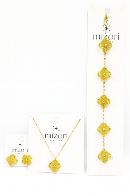 mizori_jewelry_stainless_steel_13mm_gold_clover_necklace_earrings_and_bracelet_set